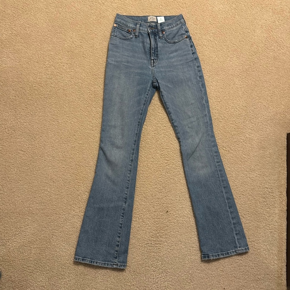 J crew skinny flare jeans medium wash!